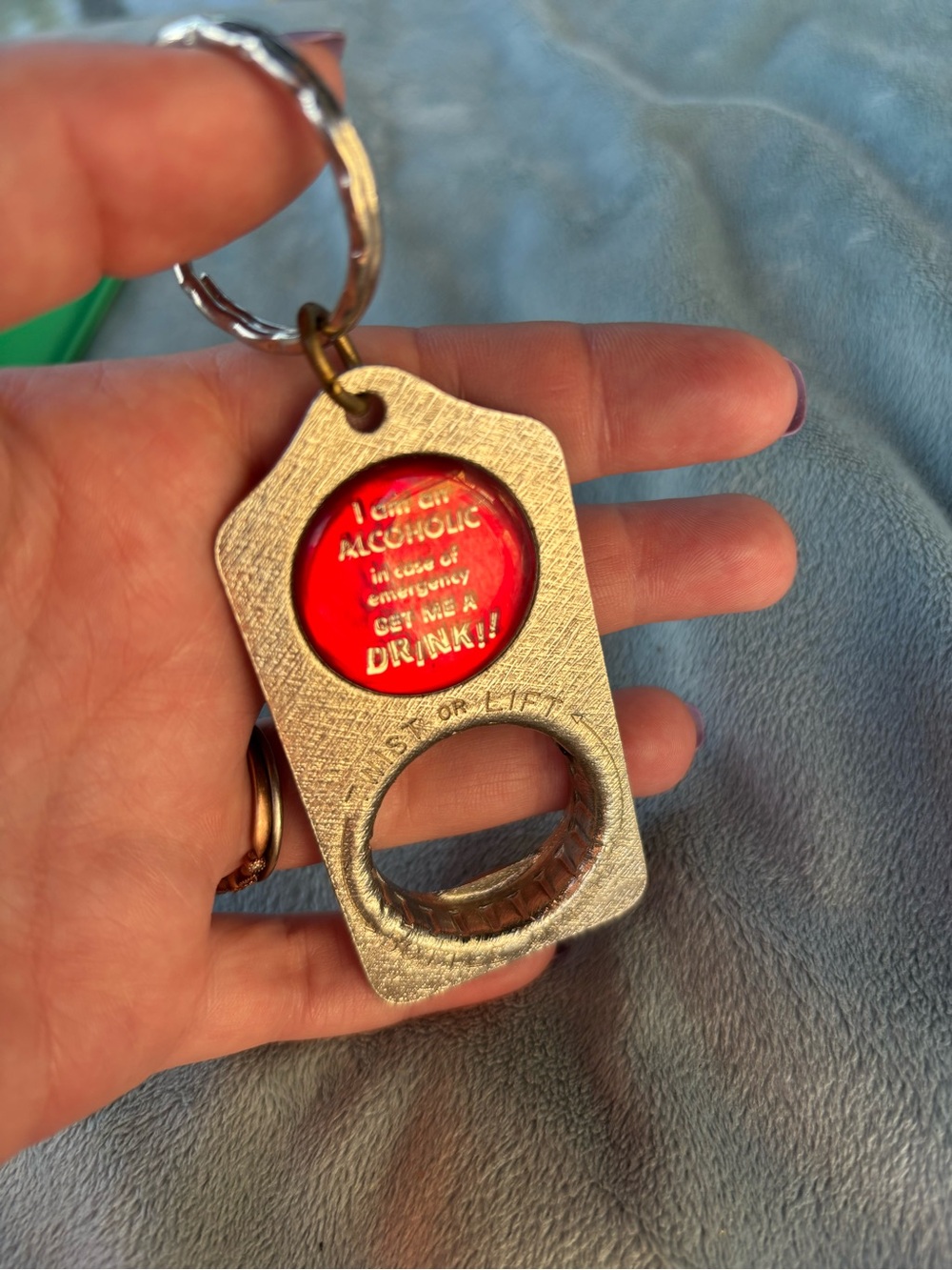 Vintage Get me a drink keychain